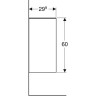 Шкаф GEBERIT SMYLE SQUARE 500.358.JL.1 песчаный глянцевый